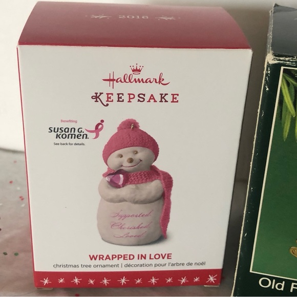 Hallmark & American Greetings Christmas Ornaments Brass Sleigh Snowman Birds - Picture 10 of 11